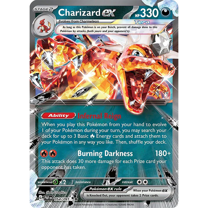 Charizard ex #54/91 Pokémon Paldean Fates 1