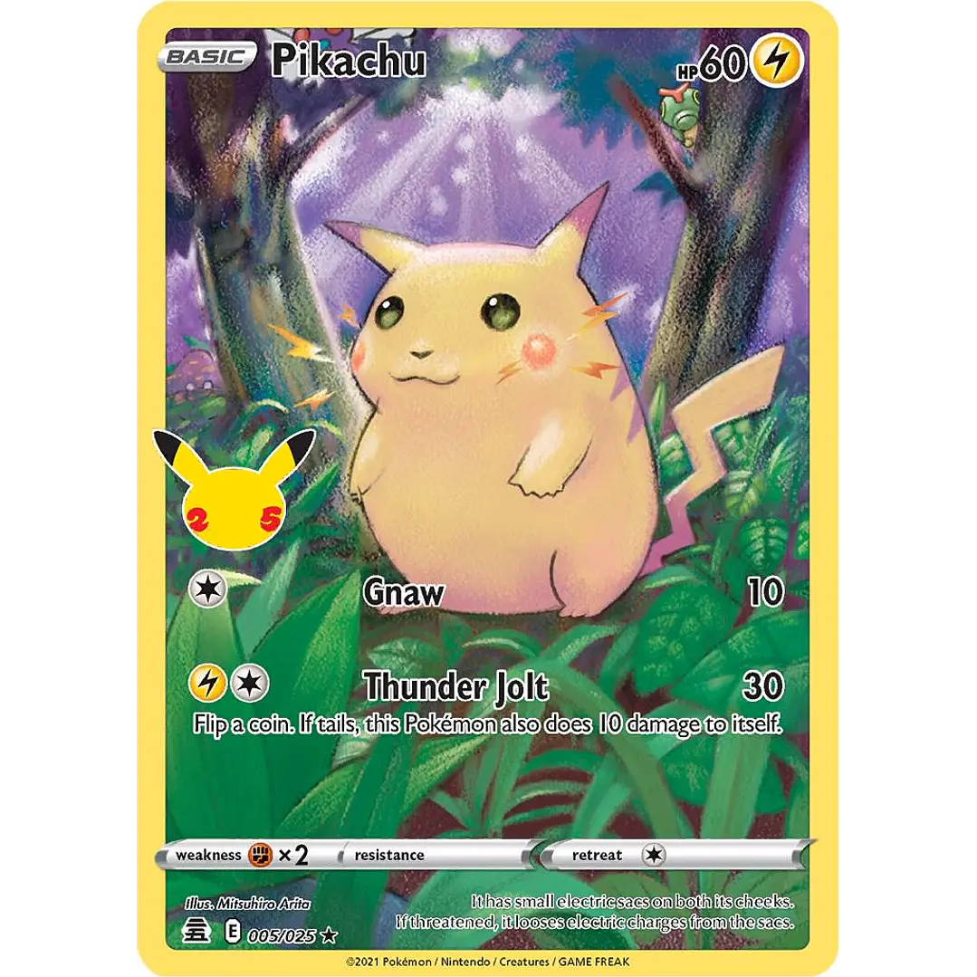 Pikachu #5/25 Pokémon Celebrations 1