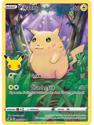 Pikachu #5/25 Pokémon Celebrations