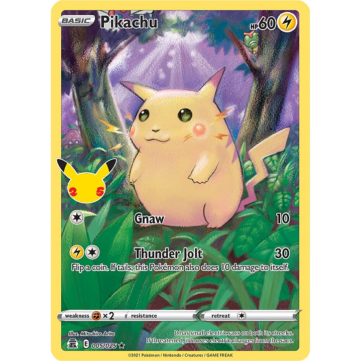 Pikachu #5/25 Pokémon Celebrations 1