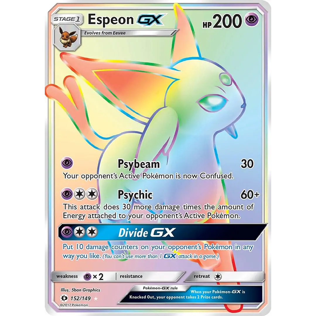 Espeon GX #152/149 Pokémon Sun & Moon 1