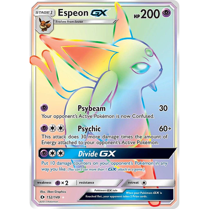Espeon GX #152/149 Pokémon Sun & Moon 1