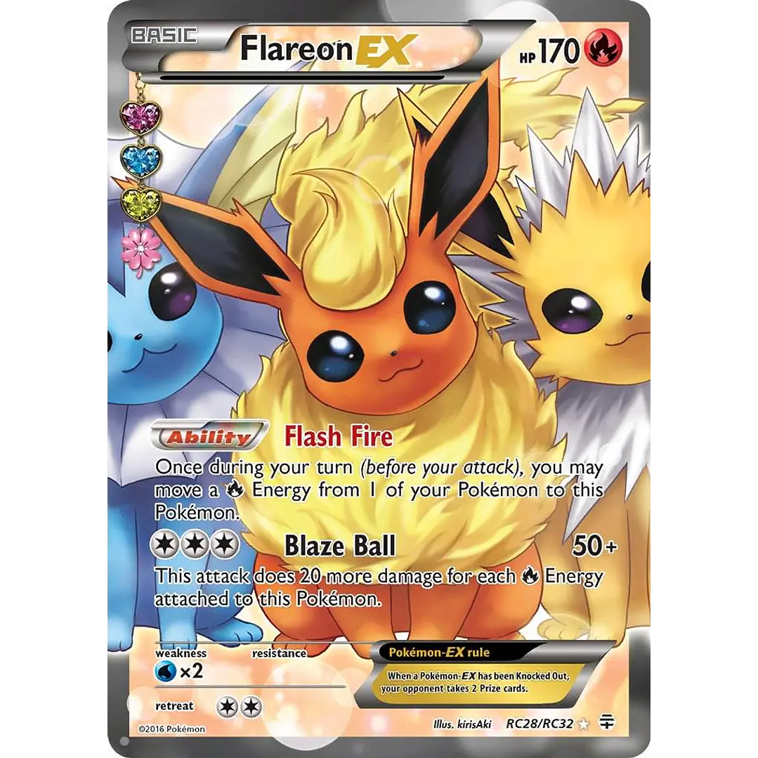 Flareon EX #RC28/RC32 Pokémon Generations 1