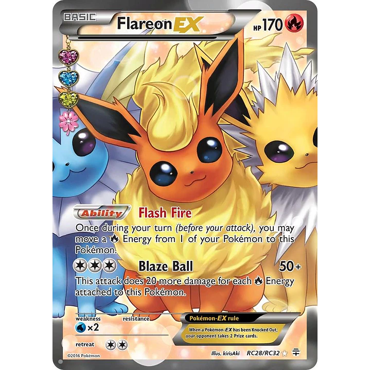 Flareon EX #RC28/RC32 Pokémon Generations 1