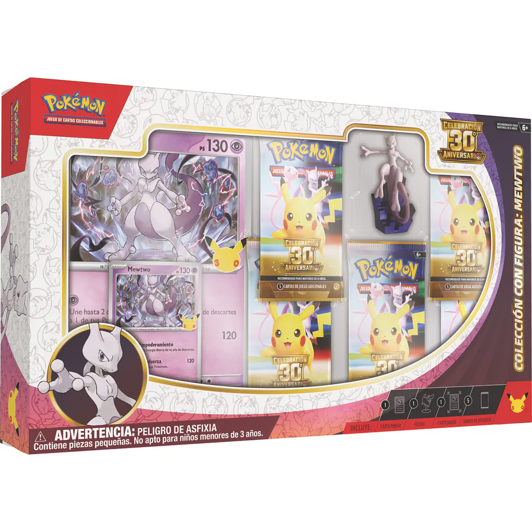 [PREVENTA 06/11/2026] POKEMON TCG - 30TH CELEBRATION - FIGURE COLLECTION MEWTWO - (ESPAÑOL) 1