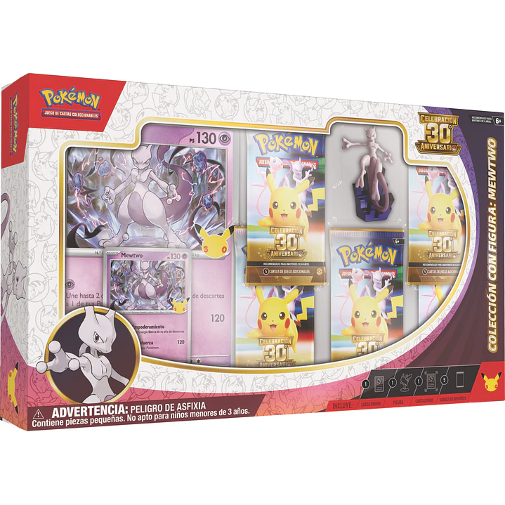 [PREVENTA 06/11/2026] POKEMON TCG - 30TH CELEBRATION - FIGURE COLLECTION MEWTWO - (ESPAÑOL) 1