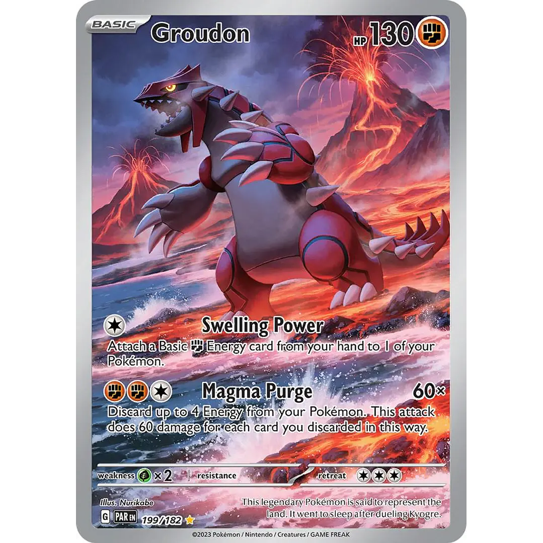 Groudon #199/182 Pokémon Paradox Rift 1