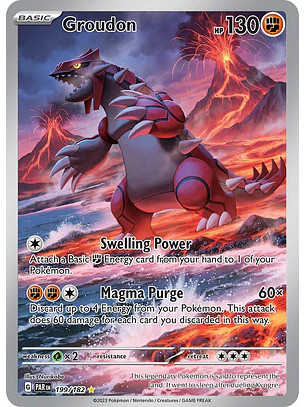 Groudon #199/182 Pokémon Paradox Rift
