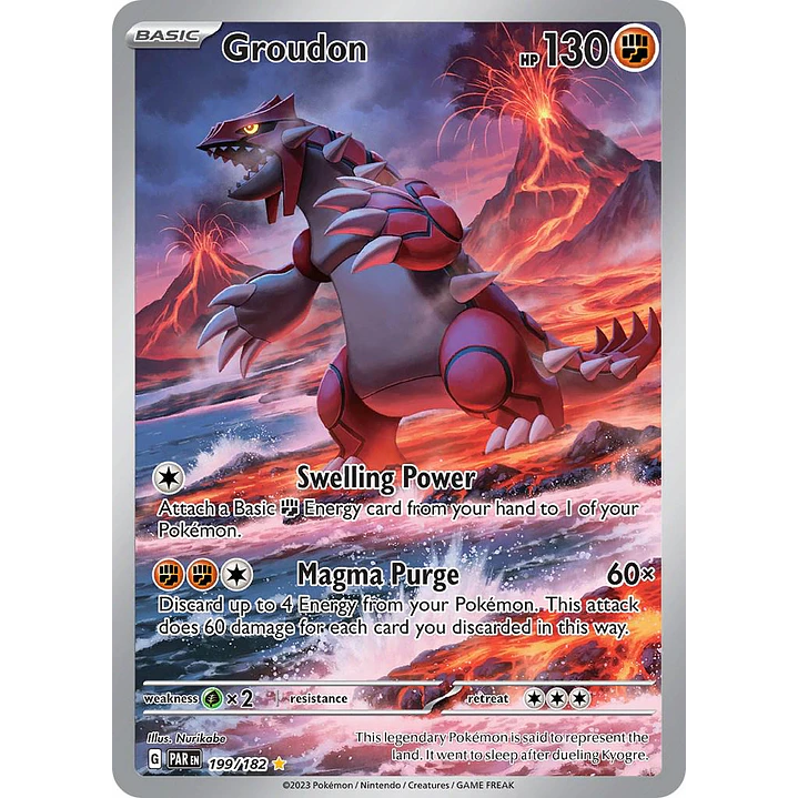 Groudon #199/182 Pokémon Paradox Rift 1