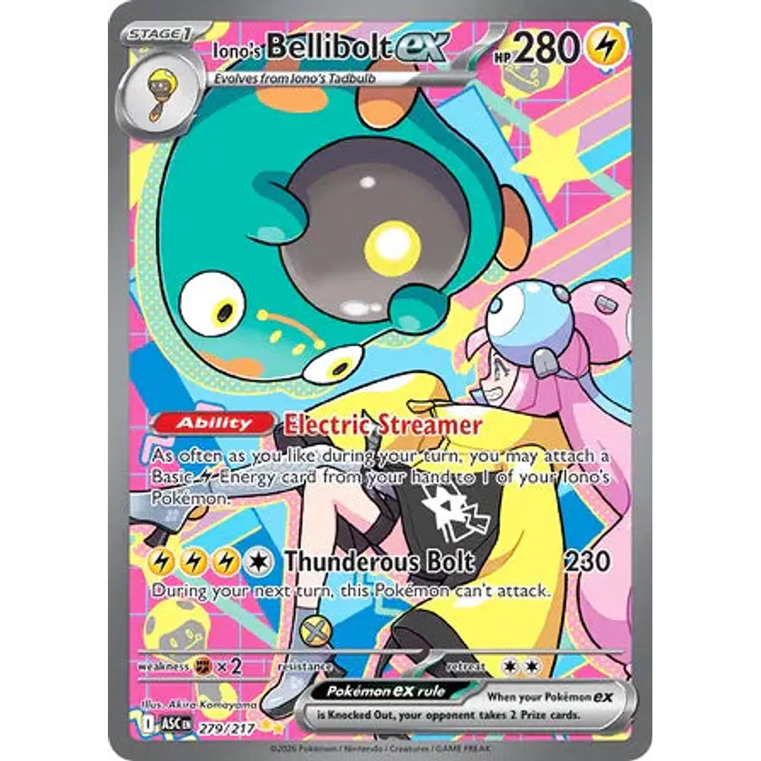 Iono's Bellibolt ex - 279/217 Ascended Heroes 1