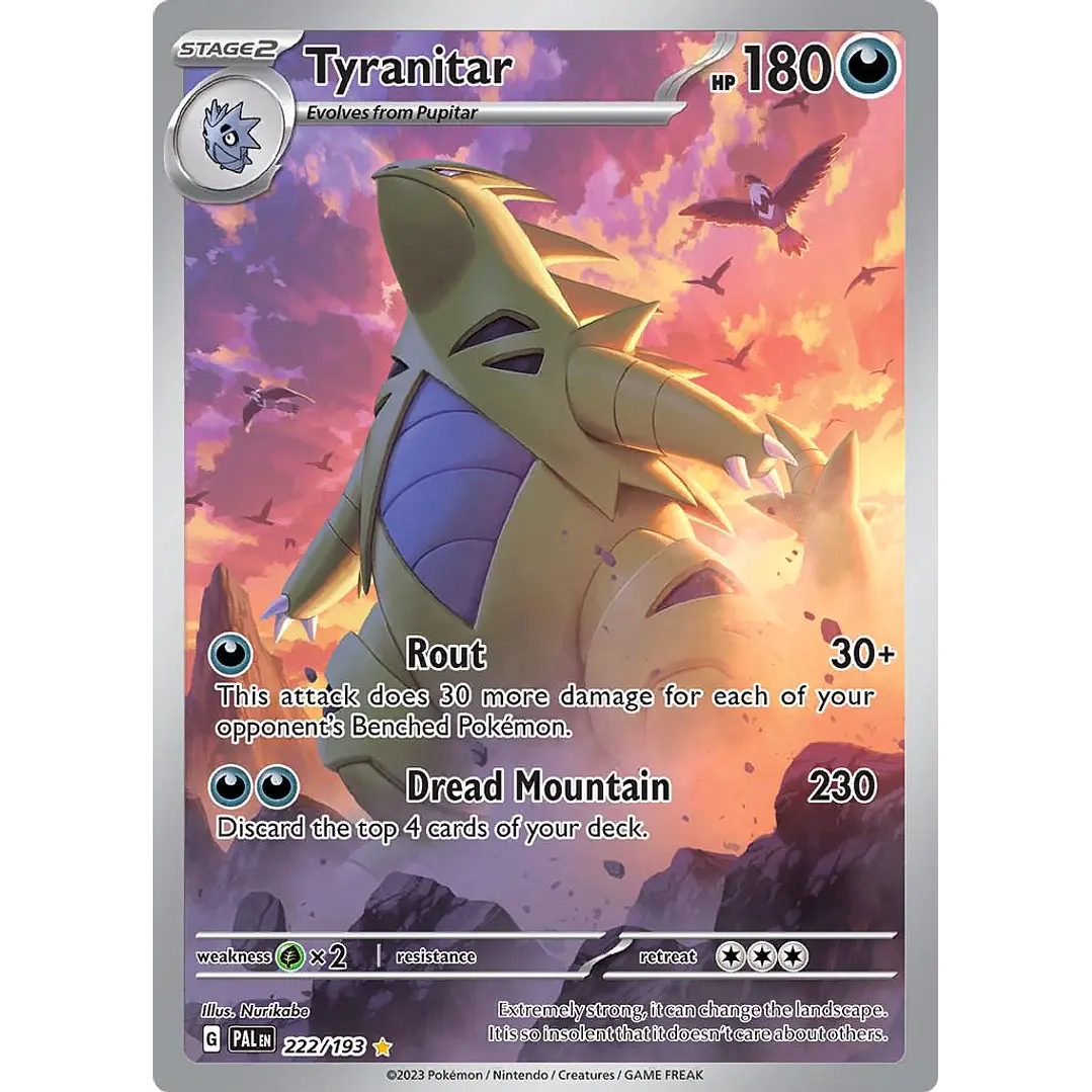 Tyranitar #222/193 Pokémon Paldea Evolved 1