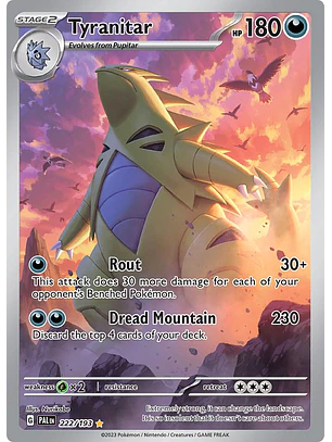 Tyranitar #222/193 Pokémon Paldea Evolved