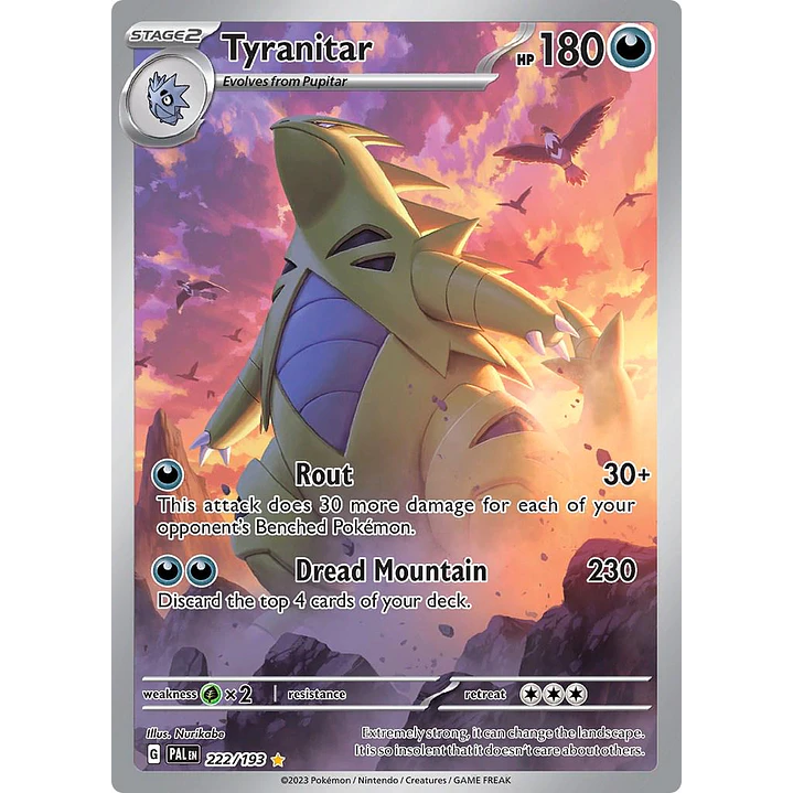 Tyranitar #222/193 Pokémon Paldea Evolved 1