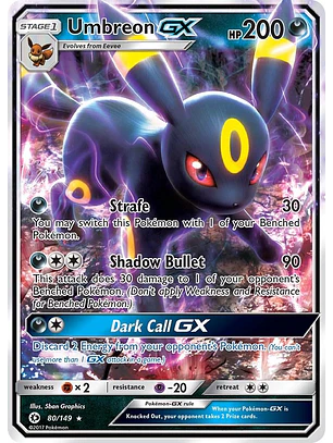 Umbreon GX #80/149 Pokémon Sun & Moon