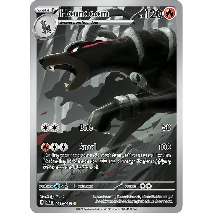 Houndoom #66/64 Pokémon Shrouded Fable 1