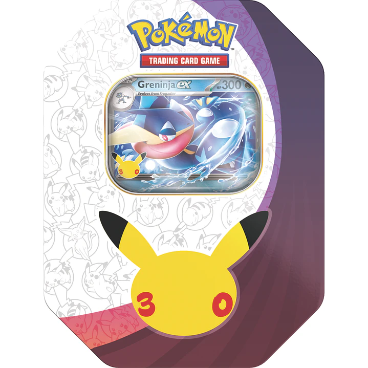 [PREVENTA 04/12/2026] Pokémon TCG: 30th Celebration Greninja ex Tin - (INGLÉS) 1