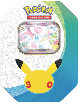 [PREVENTA 04/12/2026] Pokémon TCG: 30th Celebration Sylveon ex Tin - (INGLÉS)
