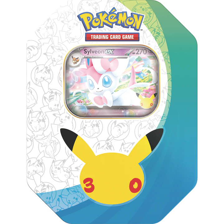 [PREVENTA 04/12/2026] Pokémon TCG: 30th Celebration Sylveon ex Tin - (INGLÉS) 1