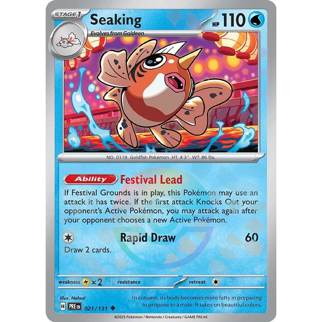 Seaking [Poke Ball] #21/131 Pokémon Prismatic Evolutions 1