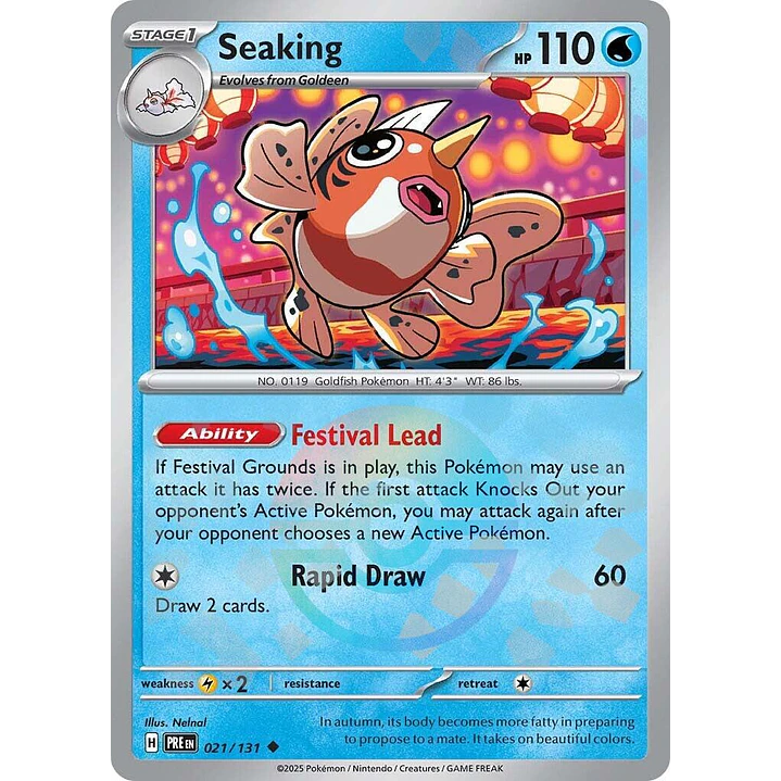 Seaking [Poke Ball] #21/131 Pokémon Prismatic Evolutions 1