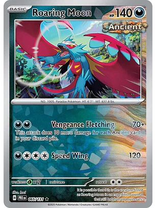 Roaring Moon [Poke Ball] #65/131 Pokémon Prismatic Evolutions