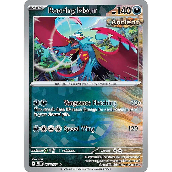 Roaring Moon [Poke Ball] #65/131 Pokémon Prismatic Evolutions 1
