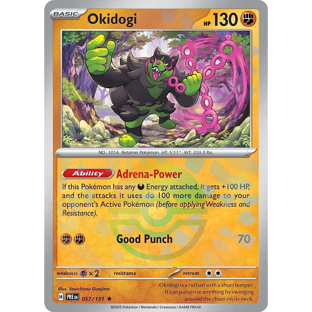 Okidogi [Poke Ball] #57/131 Pokémon Prismatic Evolutions 1