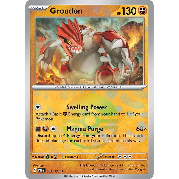 Groudon [Poke Ball] #49/131 Pokémon Prismatic Evolutions 1