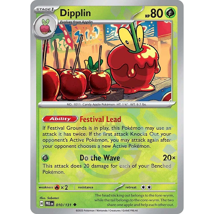 Dipplin [Master Ball] #10/131 Pokémon Prismatic Evolutions 1