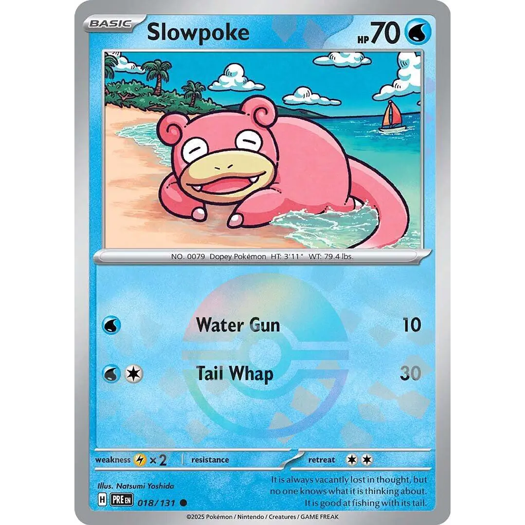 Slowpoke [Poke Ball] #18/131 Pokémon Prismatic Evolutions 1