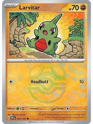 Larvitar [Master Ball] #47/131 Pokémon Prismatic Evolutions