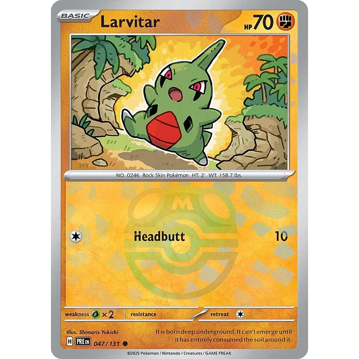 Larvitar [Master Ball] #47/131 Pokémon Prismatic Evolutions 1