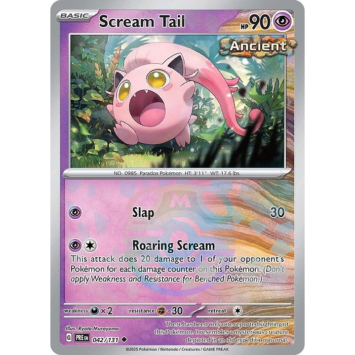 Scream Tail [Master Ball] #42/131 Pokémon Prismatic Evolutions 1