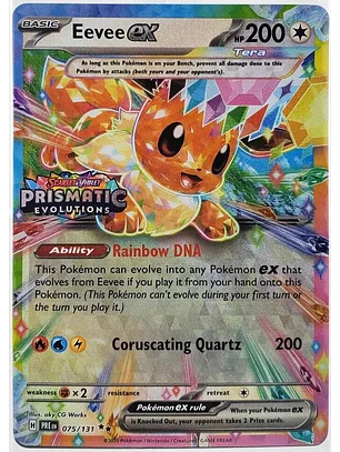 Eevee Ex [Stamped] #75/131 Pokémon Prismatic Evolutions