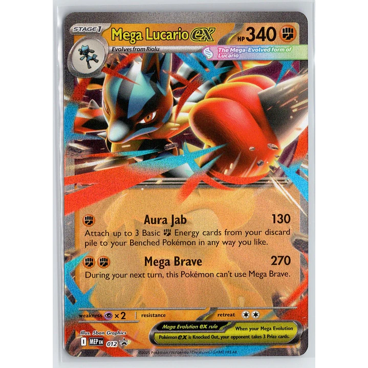 Mega Lucario EX #12 Pokémon Promo 1
