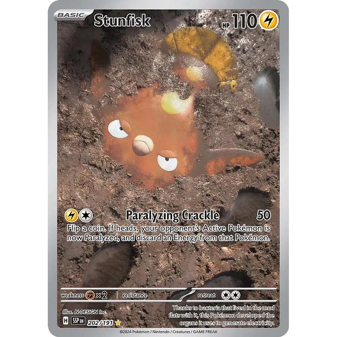 Stunfisk #202/191 Pokémon Surging Sparks 1