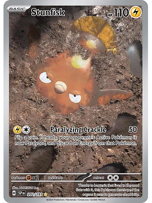 Stunfisk #202/191 Pokémon Surging Sparks