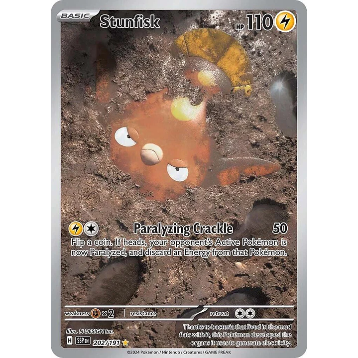 Stunfisk #202/191 Pokémon Surging Sparks 1