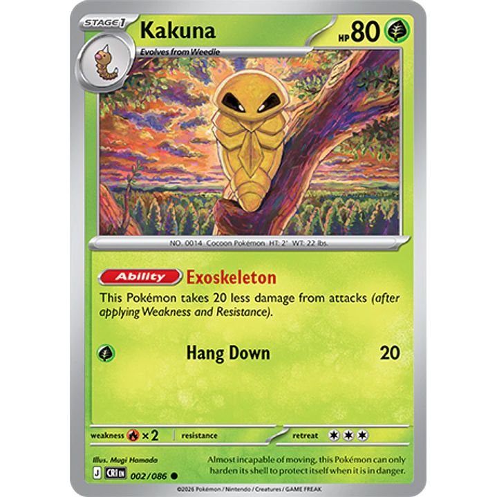 Kakuna #2/86 Chaos Rising 1