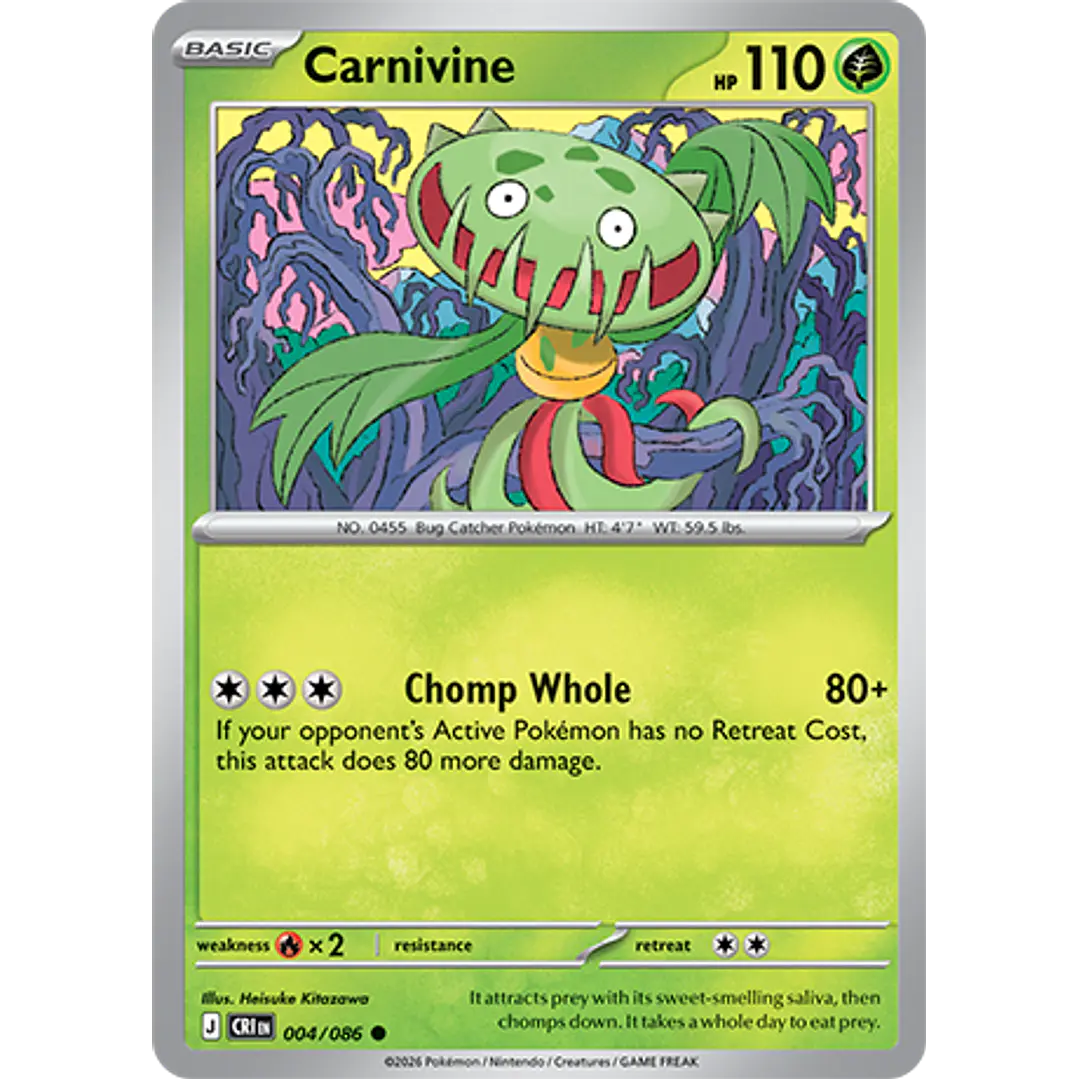 Carnivine #4/86 Chaos Rising 1