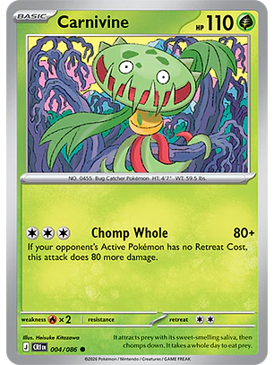 Carnivine #4/86 Chaos Rising