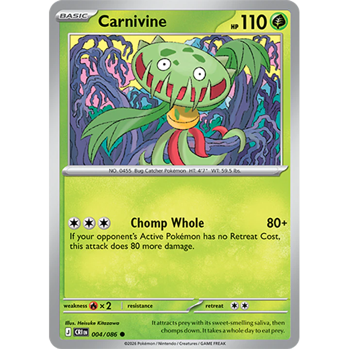 Carnivine #4/86 Chaos Rising 1