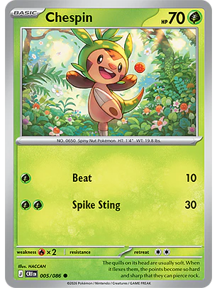 Chespin #5/86 Chaos Rising
