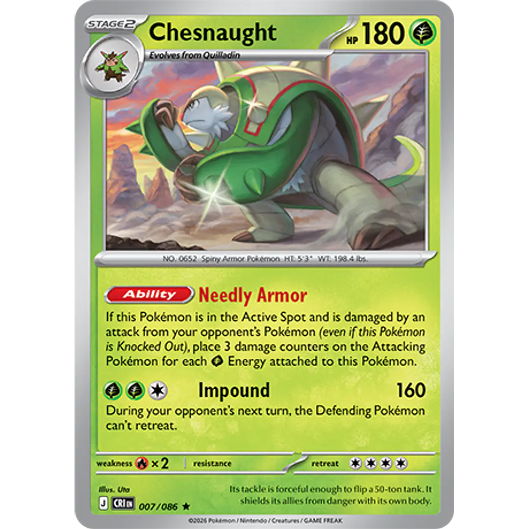 Chesnaught #7/86 Chaos Rising 1