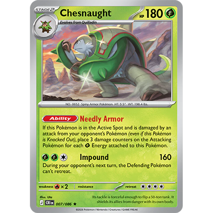 Chesnaught #7/86 Chaos Rising 1