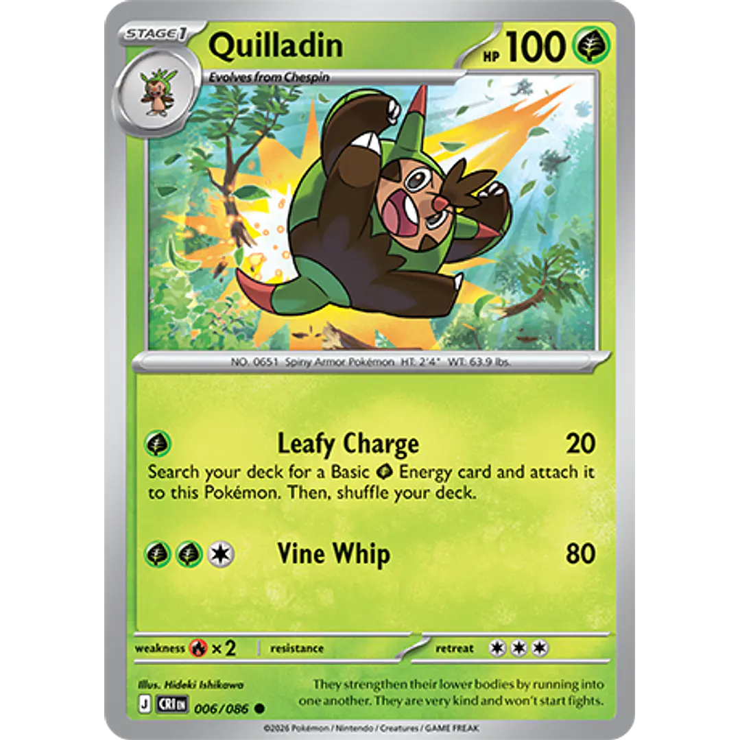 Quilladin #6/86 Chaos Rising 1