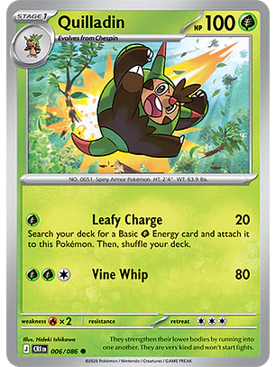 Quilladin #6/86 Chaos Rising