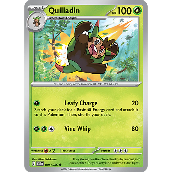 Quilladin #6/86 Chaos Rising 1