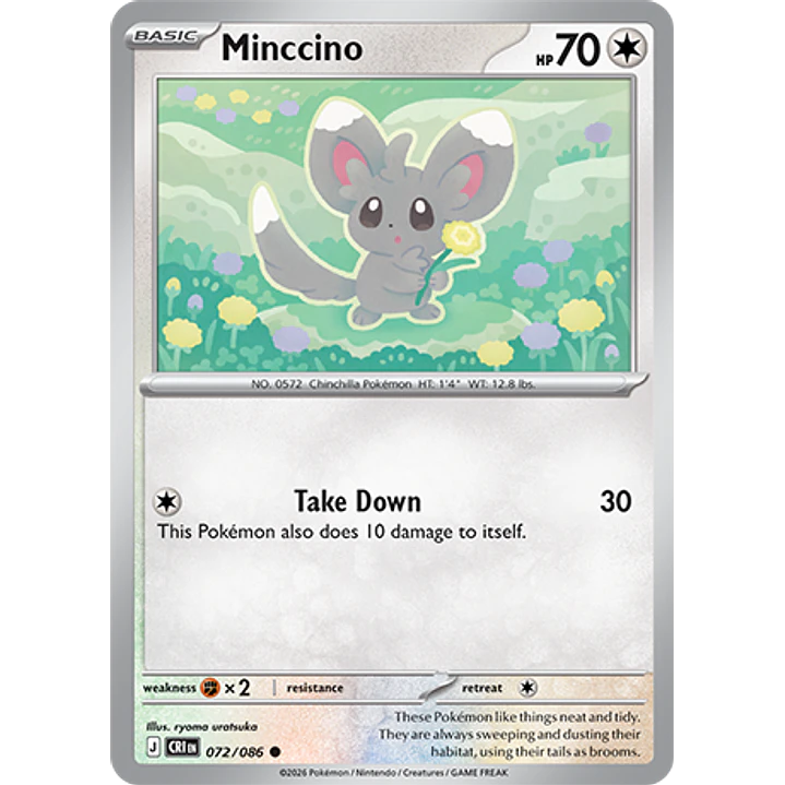 Minccino #72/86 Chaos Rising 1