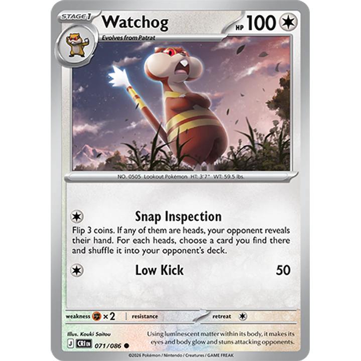 Watchog #71/86 Chaos Rising 1